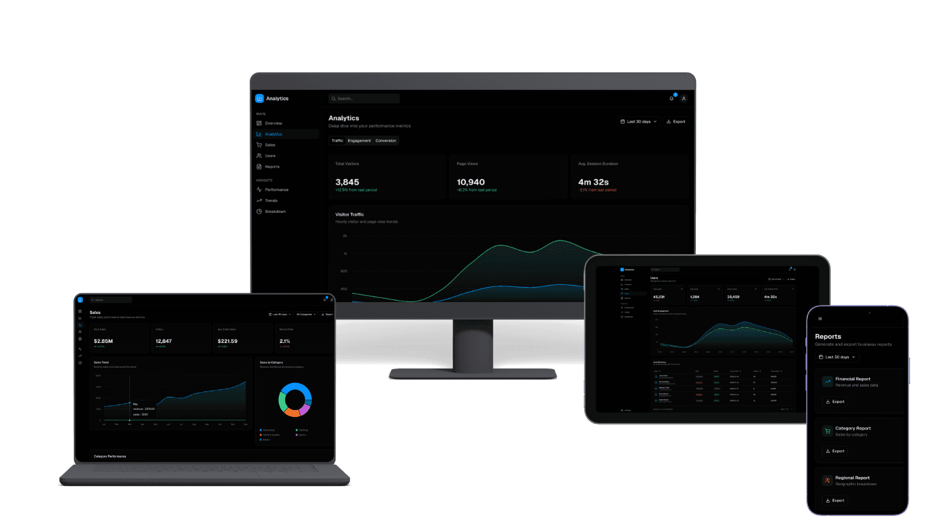 Business Analytics & Reporting Dashboard