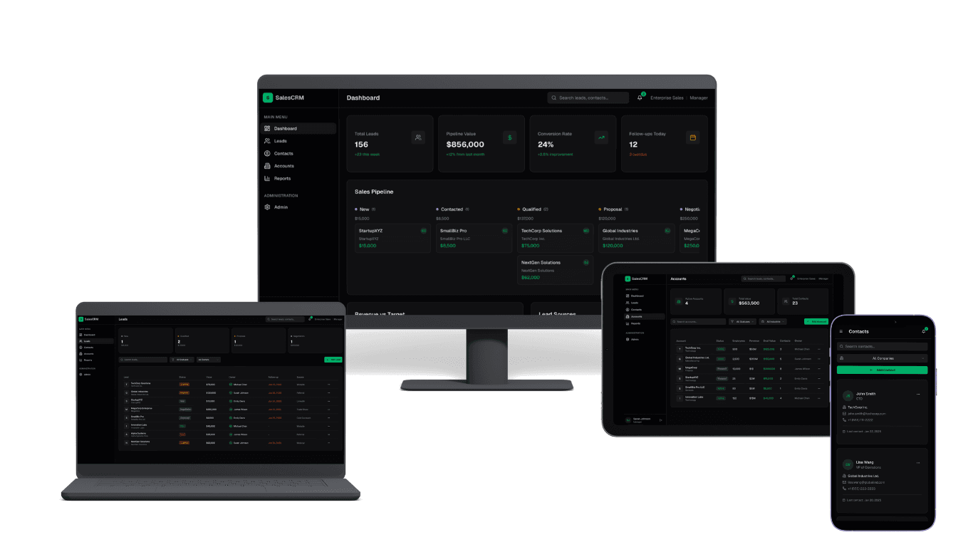 CRM System for Sales Teams